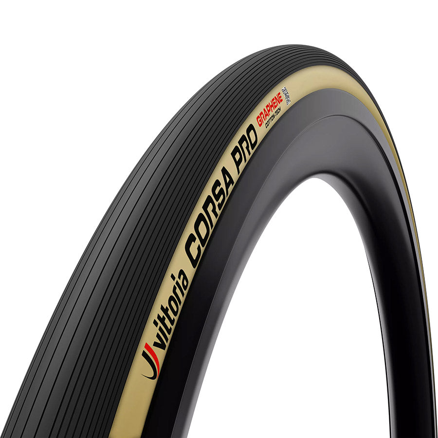 Vittoria, CORSA PRO G2.0, Road Tire, 700x29C, Folding, Tubeless Ready, Graphene + Silica, Corespun Cotton, 320TPI, Tanwall