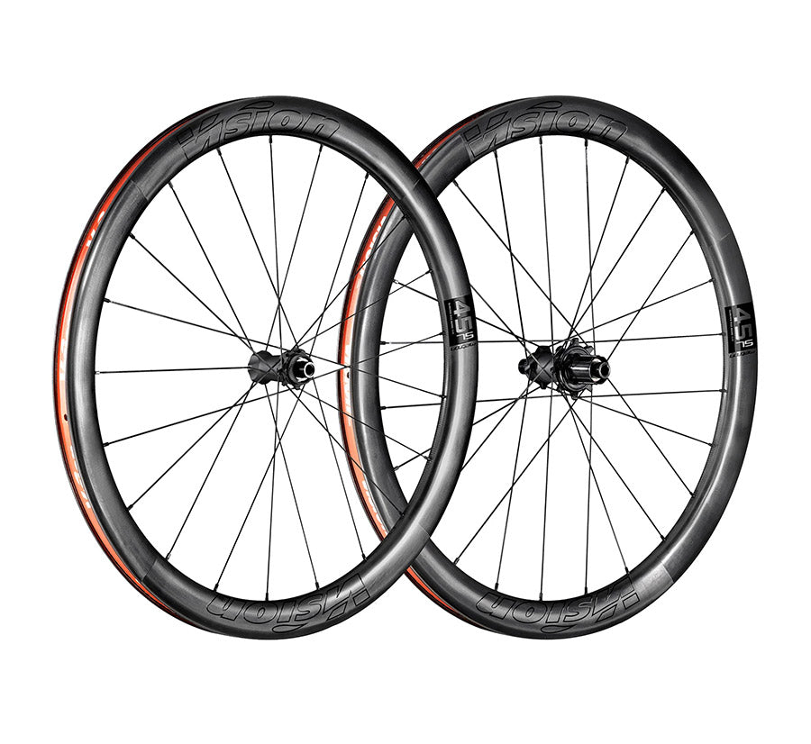 Vision, Metron 45 TL, Wheel, Front and Rear, 700C / 622, Holes: F: 21, R: 24, 12mm TA, F: 100, R: 142, Disc Center Lock, SRAM XD-R, Set