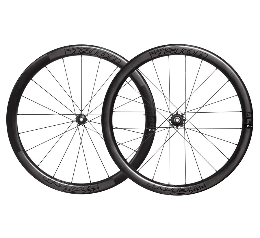 Vision, Metron 45 TL, Wheel, Front and Rear, 700C / 622, Holes: F: 21, R: 24, 12mm TA, F: 100, R: 142, Disc Center Lock, SRAM XD-R, Set