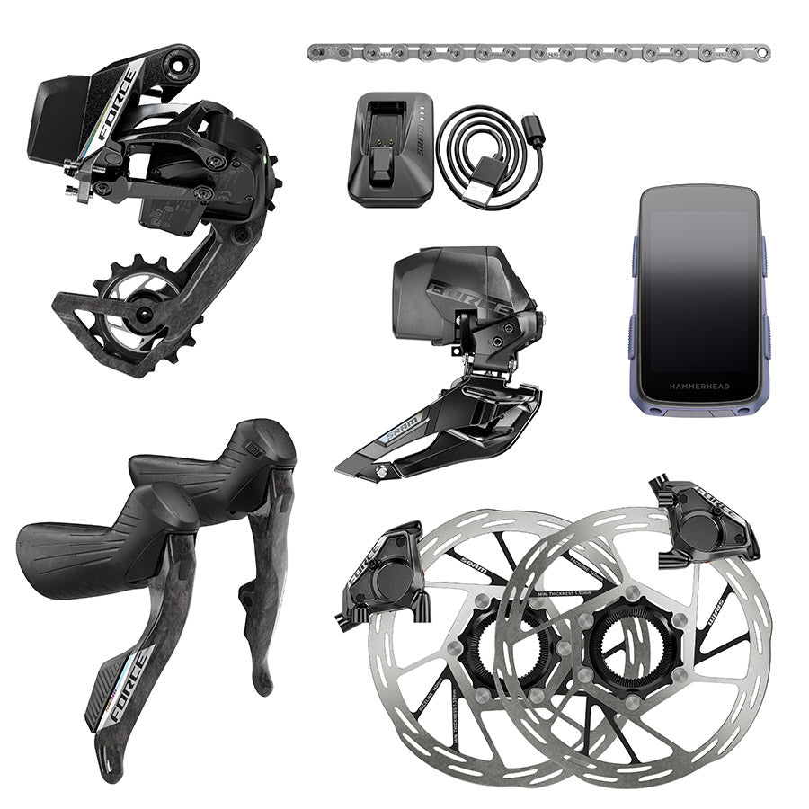 SRAM Force AXS Road Groupset (Black) (2 x 12 Speed) (w/ Karoo) (E1)