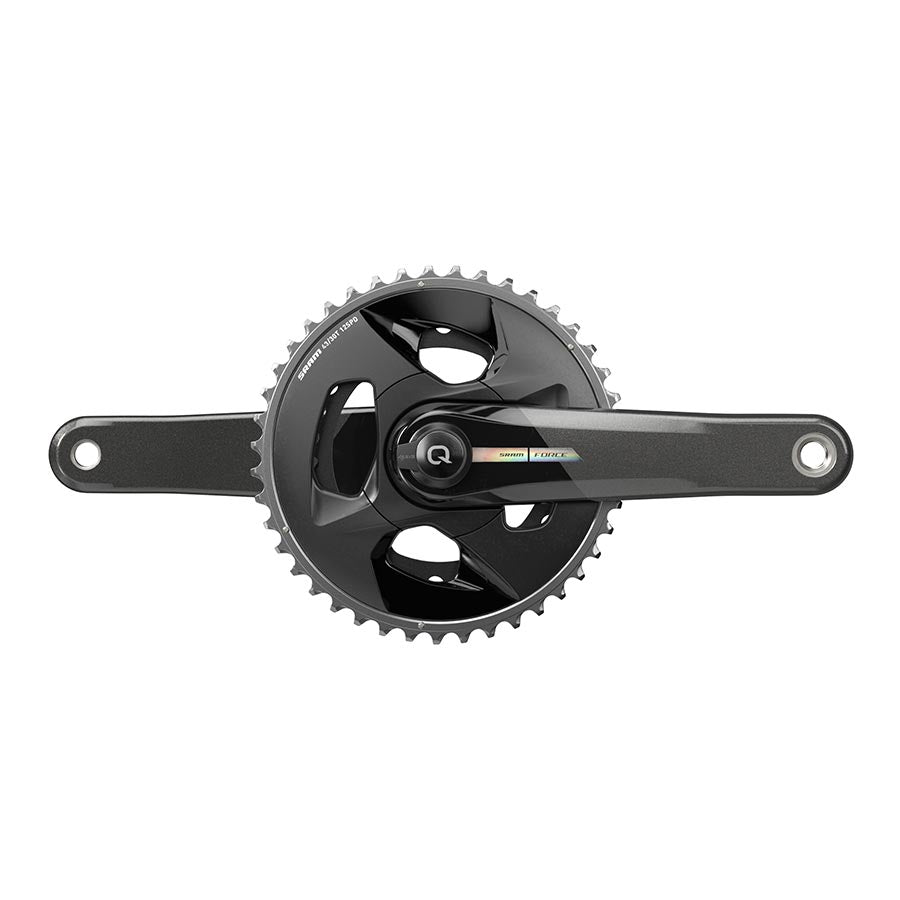 SRAM, Force D2 2x Wide, Power Meter Crankset, Speed: 12, Spindle: 28.99mm, BCD: Direct Mount, 43/30, DUB, 170mm, Black, Road Disc