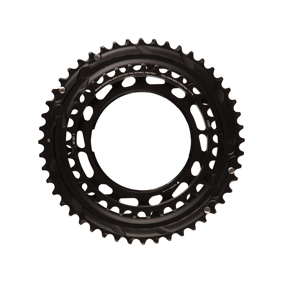 Force E1 2x Thread Mount Chainring - Black