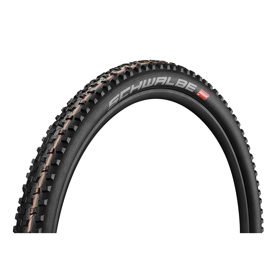 Schwalbe, Rocket Ron Addix, Mountain Tire, 27.5''x2.25, Folding, Tubeless Ready, Addix Speedgrip, SnakeSkin, 67TPI, Black