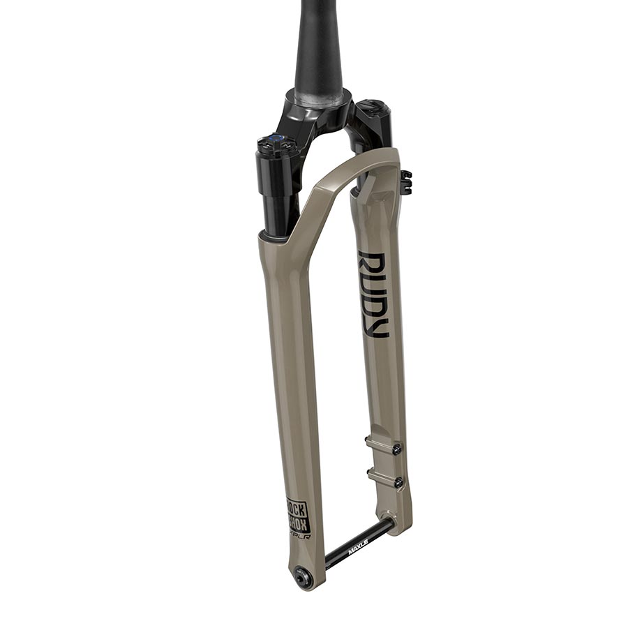 RockShox, Rudy Ultimate XPLR A2, Suspension Fork, 700C, Solo Air, 30mm, 1-1/8''-1.5'', 12x100mm TA, Rake: 45mm, Brown