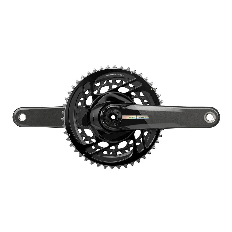 SRAM, Force D2 2x, Crankset, Speed: 12, Spindle: 28.99mm, BCD: Direct Mount, 46/33, DUB, 167.5mm, Black, Road Disc