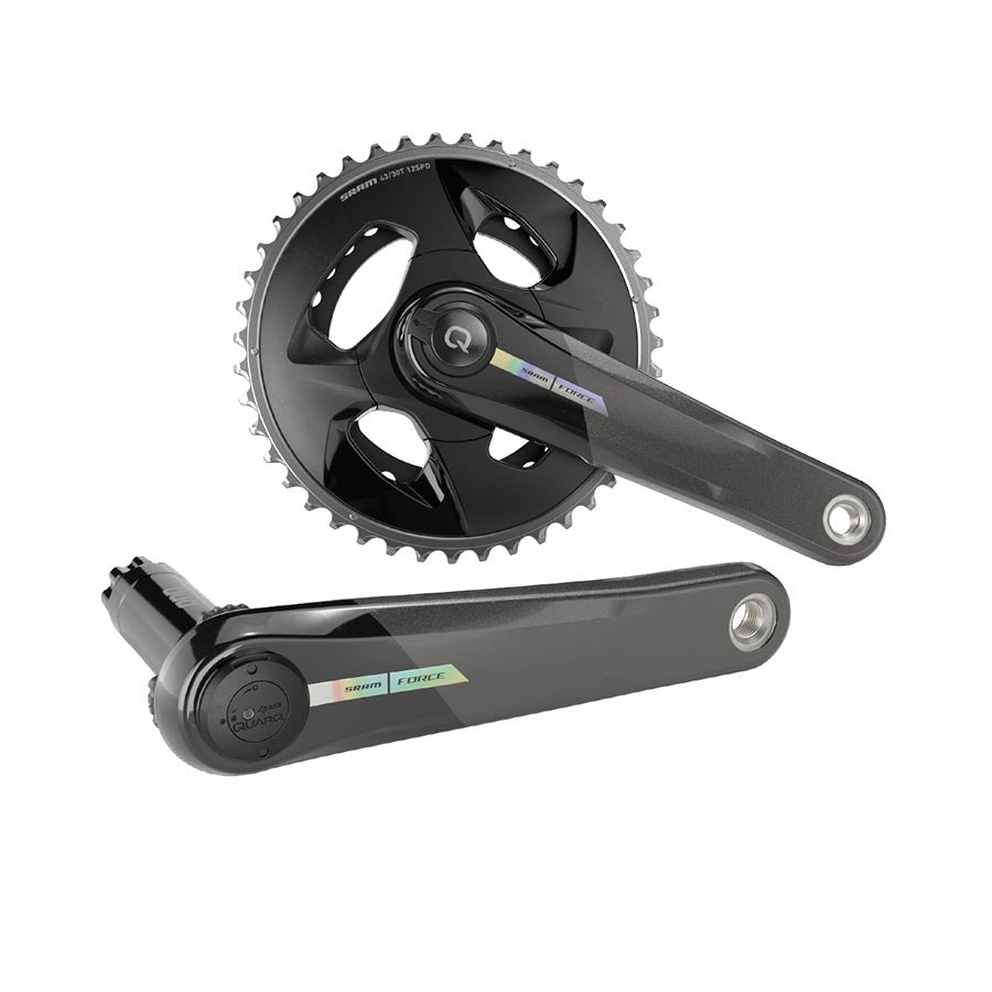 SRAM, Force D2 2x Wide, Power Meter Crankset, Speed: 12, Spindle: 28.99mm, BCD: Direct Mount, 43/30, DUB, 170mm, Black, Road Disc